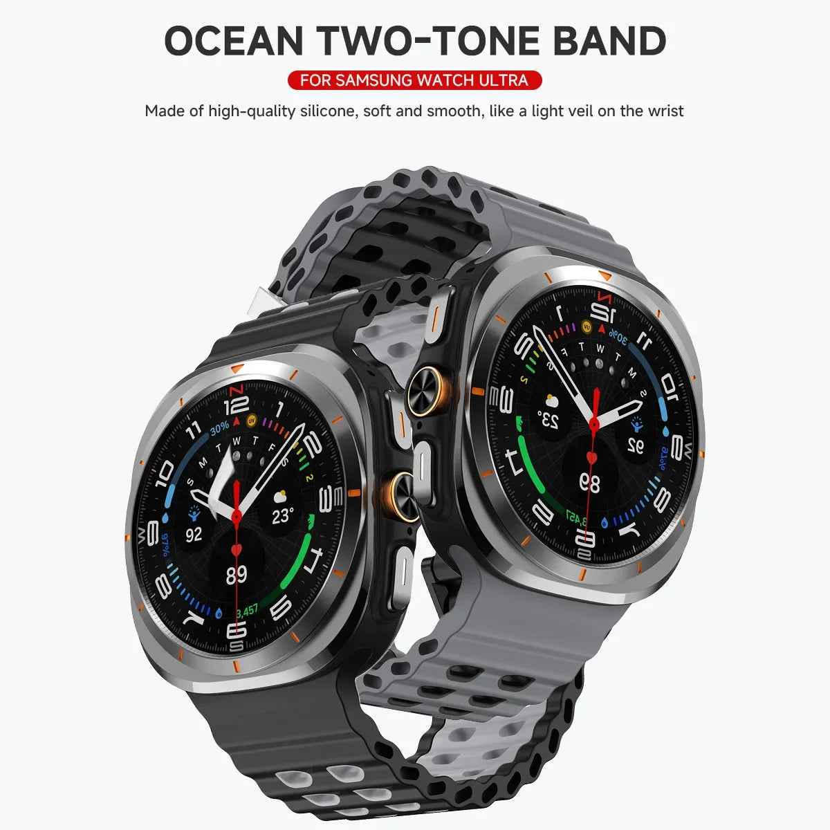 Silicone Samsung Galaxy 7 Ultra Watch Band 47MM