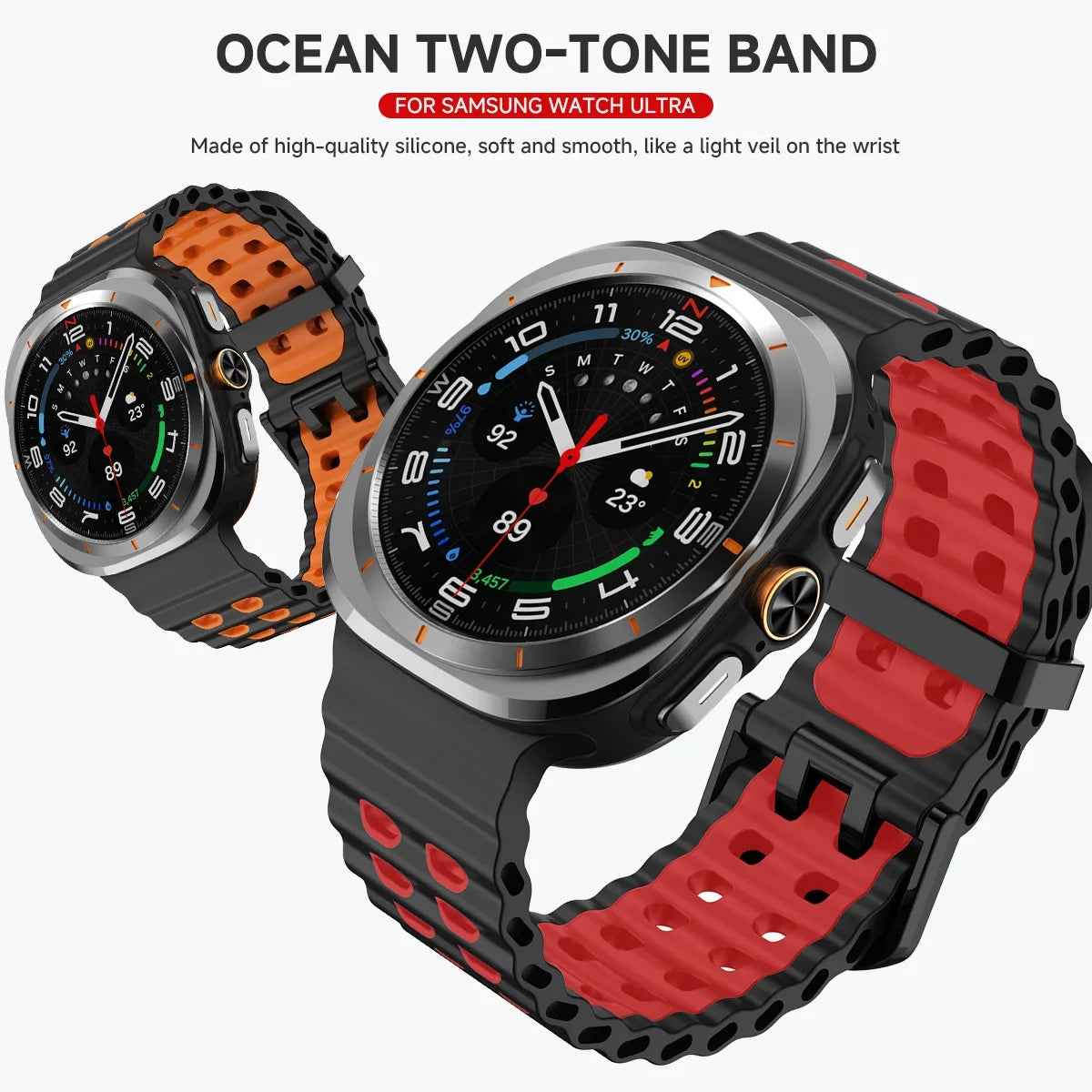Silicone Samsung Galaxy 7 Ultra Watch Band 47MM