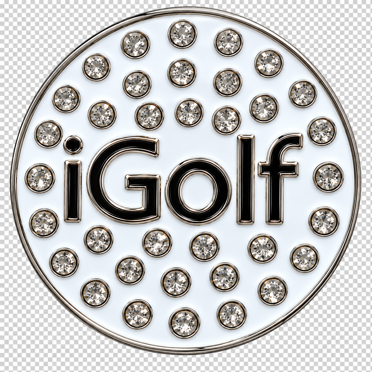 iGolf Crystal Ball Marker & Hat Clip by ReadyGOLF