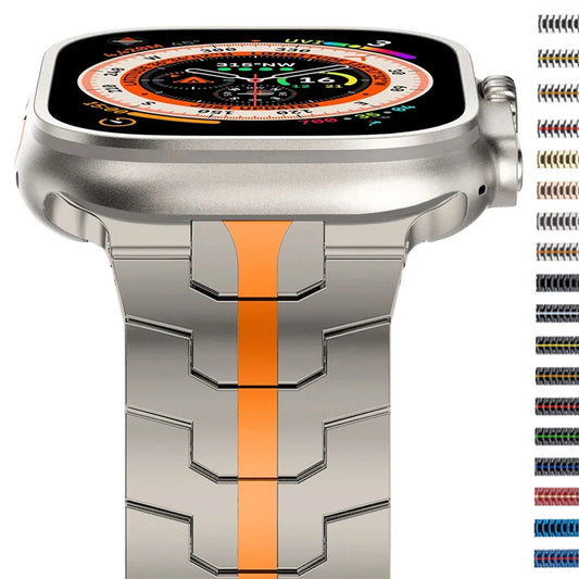 Titanium Steel Apple Watch Band Series 11/10/9/8/7/6/5/4/ SE / Ultra 1/2/3