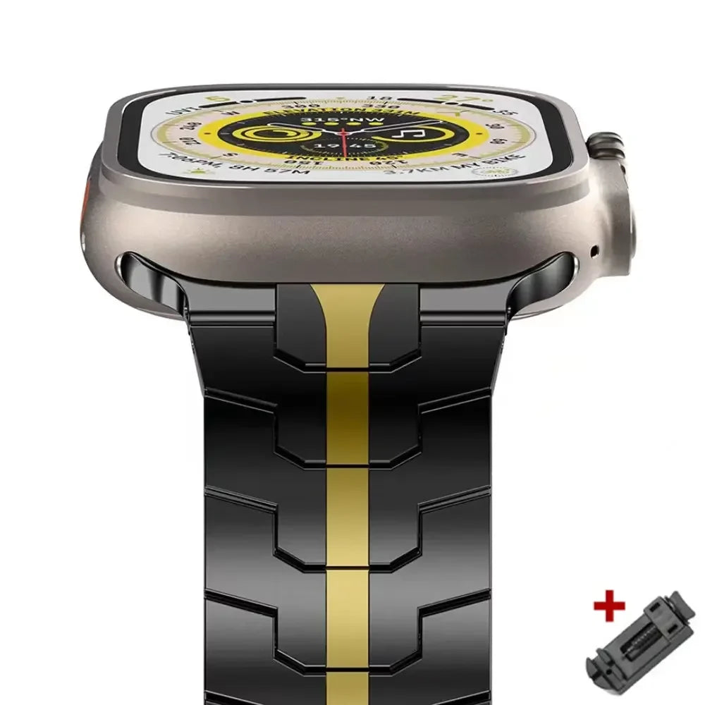 Titanium Steel Apple Watch Band Series 11/10/9/8/7/6/5/4/ SE / Ultra 1/2/3