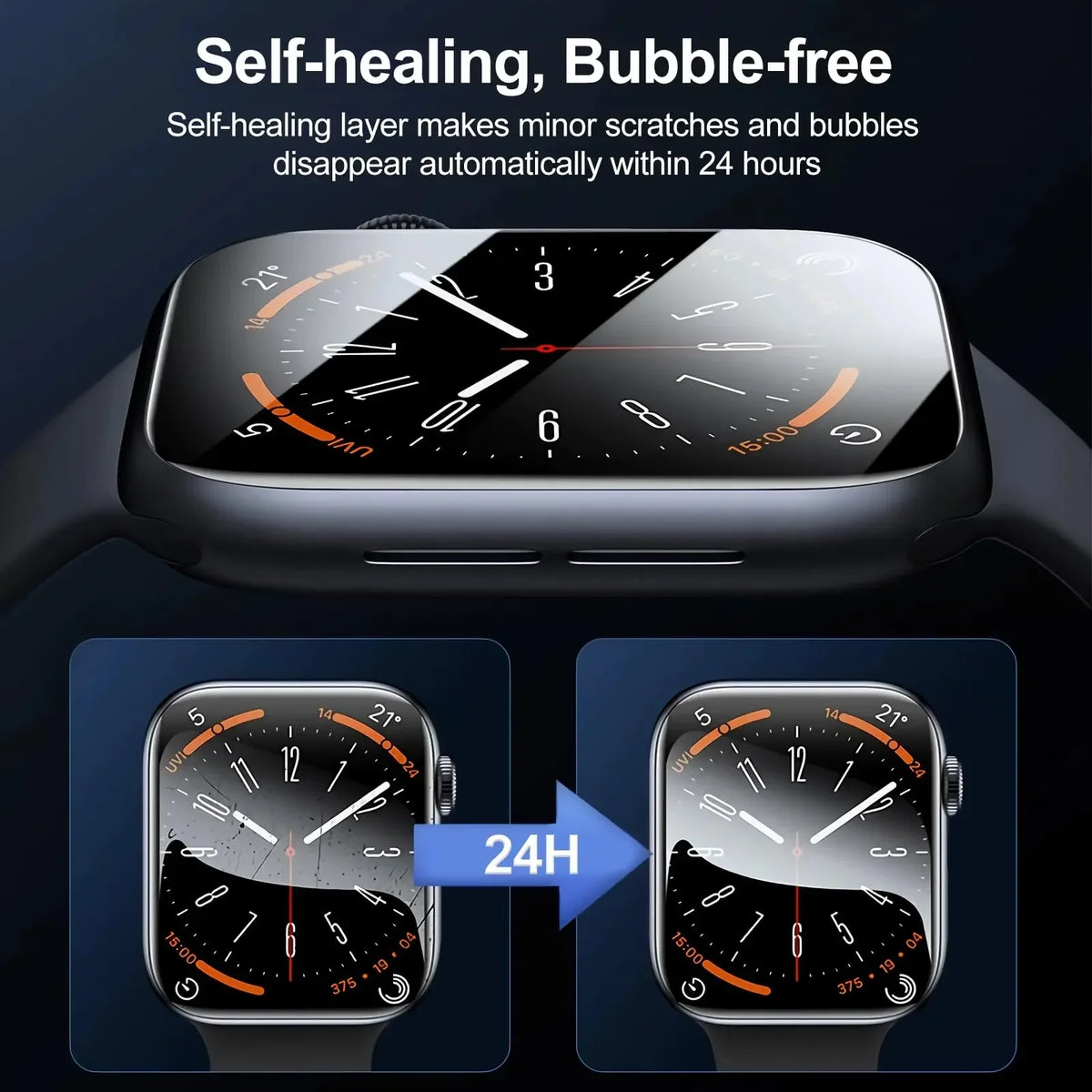 Install Tray Screen Protector for Apple Watch Ultra Series 9 8 7 6 5 4 3 SE