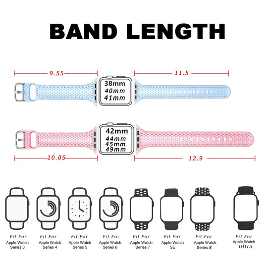 Silicon Apple Watch Band-Strap Series 10/9/8/7/6/5/SE Ultra/1/2