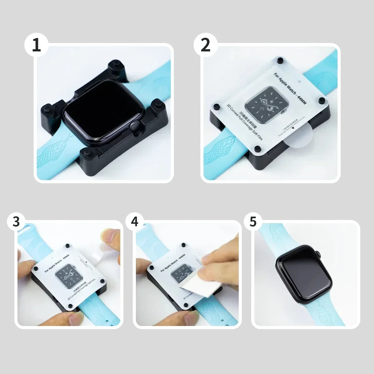 Install Tray Screen Protector for Apple Watch Ultra Series 9 8 7 6 5 4 3 SE