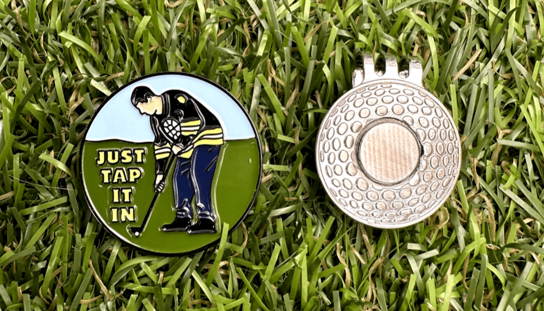 Just Tap It In Golf Ball Marker Clip