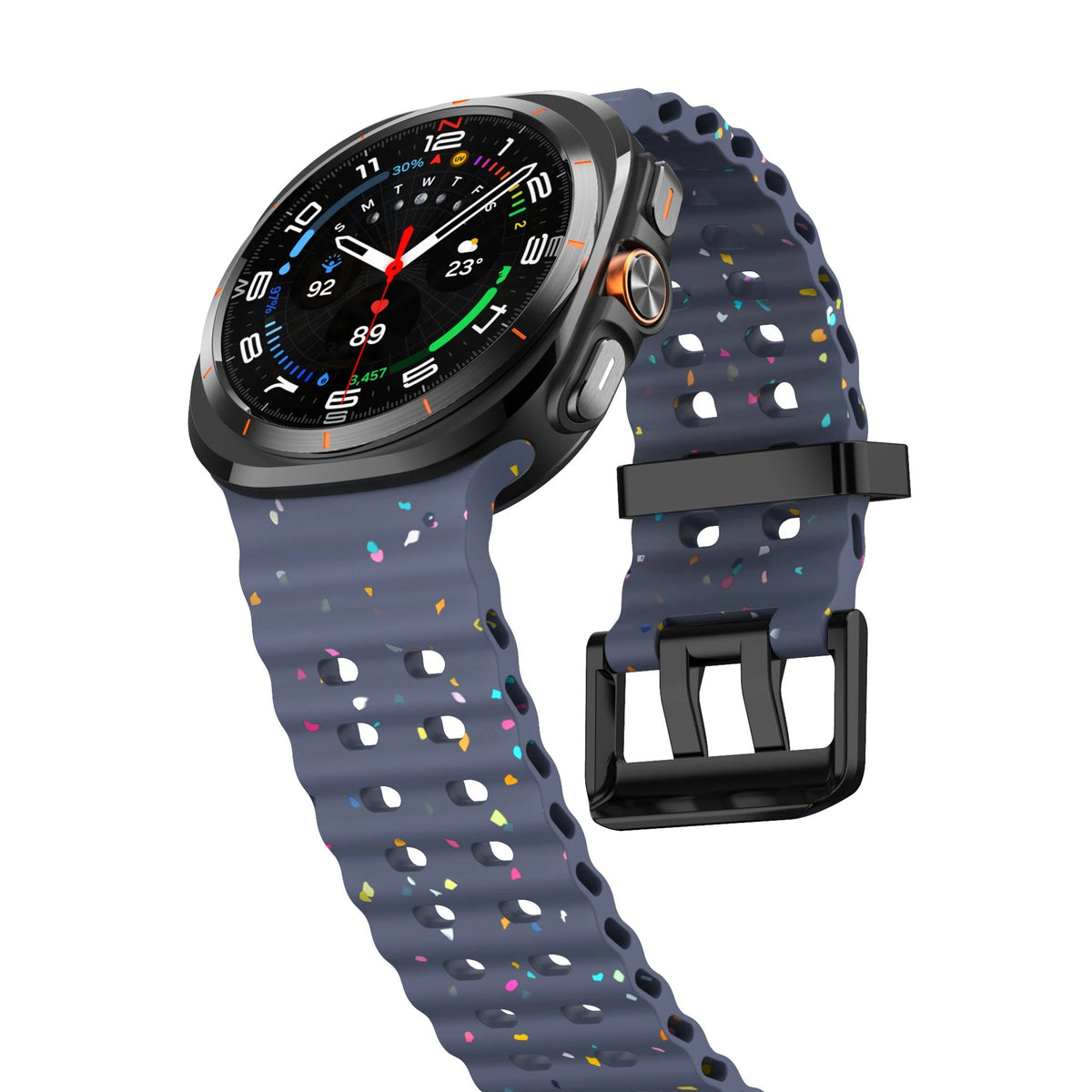 Ocean Silicone Samsung Galaxy 7 Ultra Watch Band 47MM