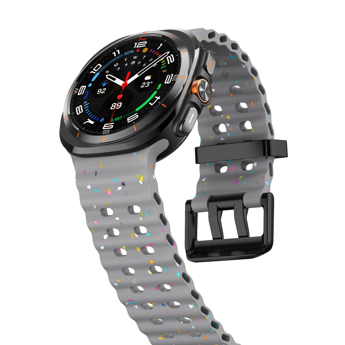 Ocean Silicone Samsung Galaxy 7 Ultra Watch Band 47MM