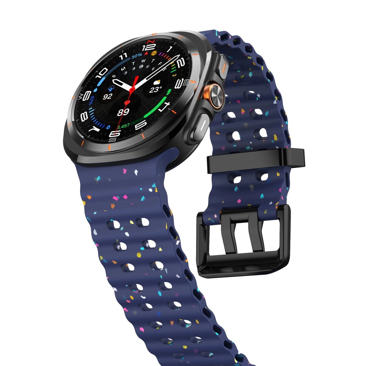 Ocean Silicone Samsung Galaxy 7 Ultra Watch Band 47MM
