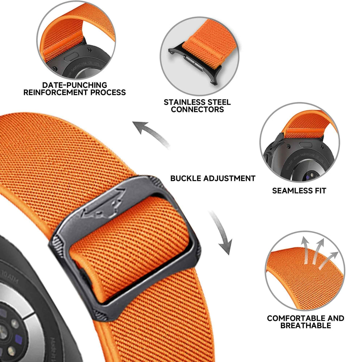 Elastic Samsung Galaxy 7 Ultra Watch Band 47MM