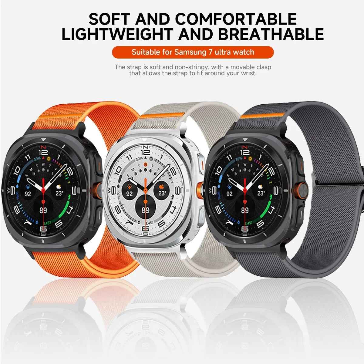Elastic Samsung Galaxy 7 Ultra Watch Band 47MM