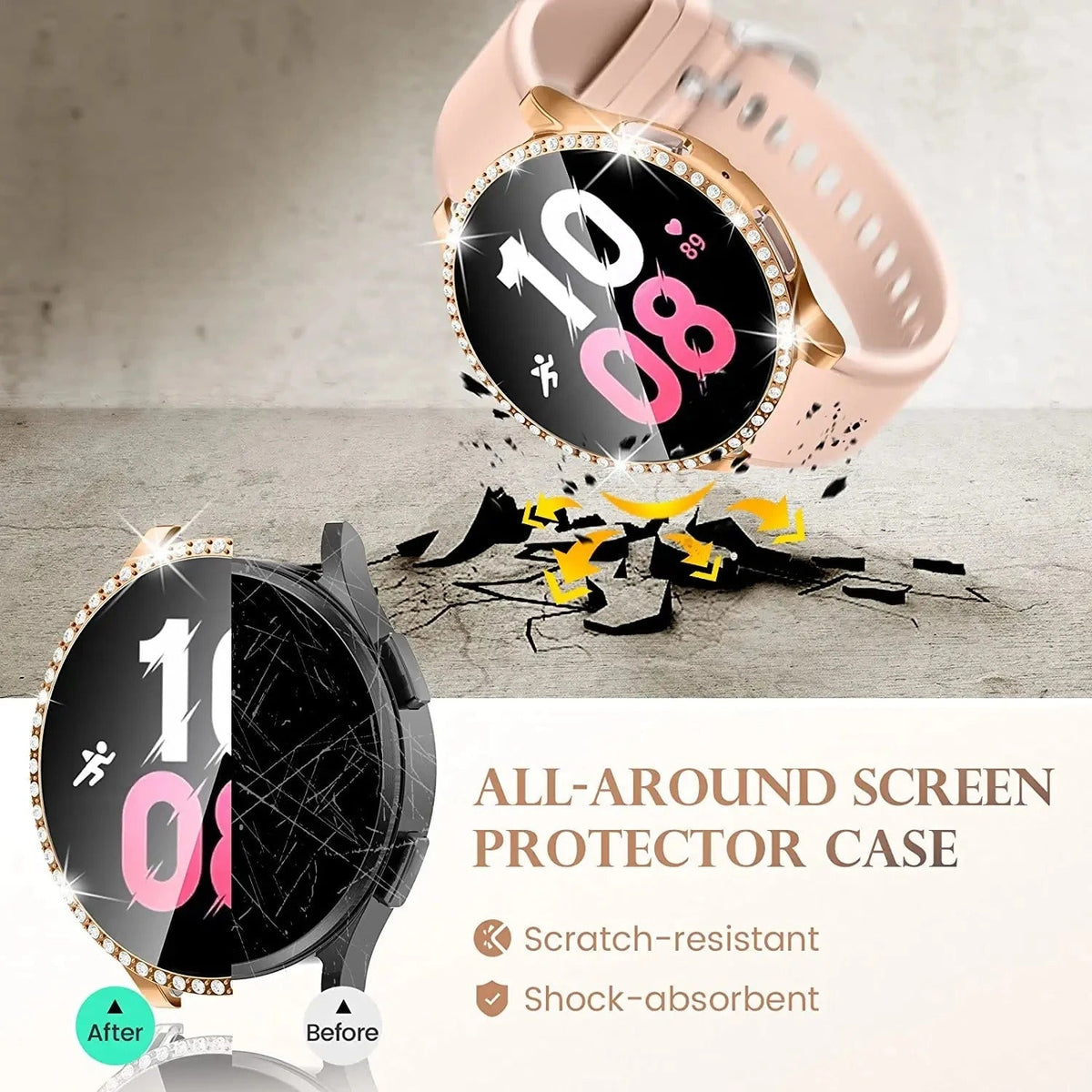 Diamond Samsung Galaxy 4, 5 Watch Case 40/44MM