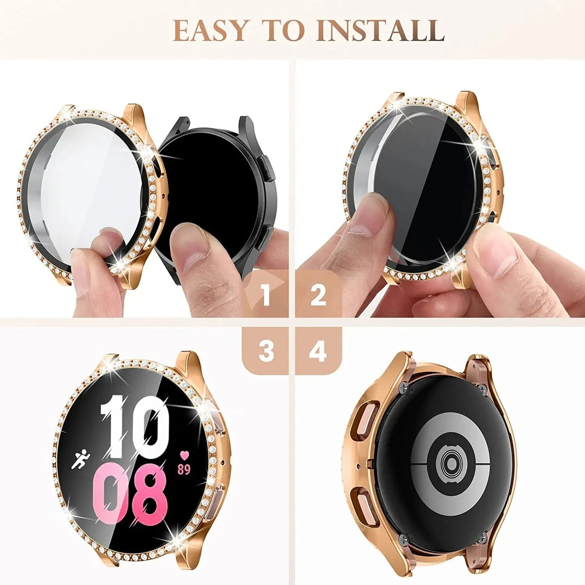 Diamond Samsung Galaxy 4, 5 Watch Case 40/44MM