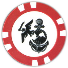 Load image into Gallery viewer, Officially Licensed U.S. Marines Poker Chip Ball Marker

