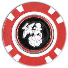 Load image into Gallery viewer, Officially Licensed U.S. Marines Poker Chip Ball Marker
