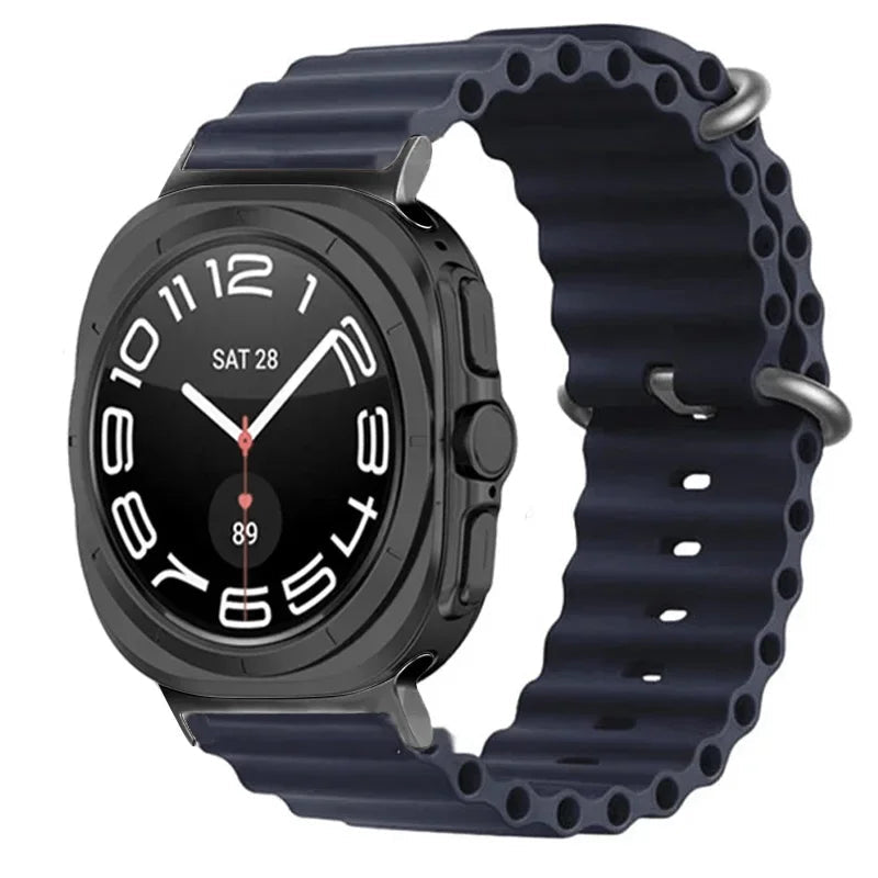 Ocean Silicone Samsung Galaxy 7 Ultra Watch Band 47MM