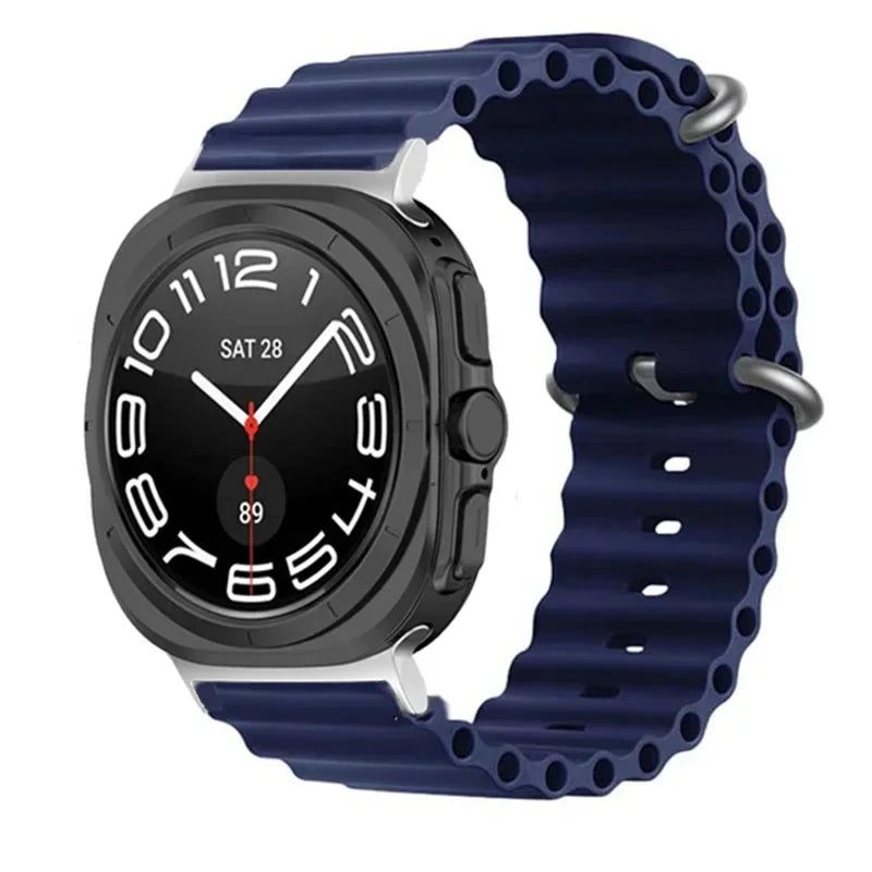 Ocean Silicone Samsung Galaxy 7 Ultra Watch Band 47MM