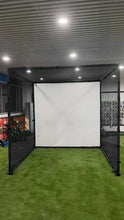 Load image into Gallery viewer, YUNIC Golf Driving Cage with Metal Frame and Simulator Impact Screen
