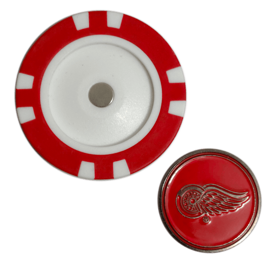 Officially Licensed Detroit Red Wings Poker Chip Golf Ball Marker