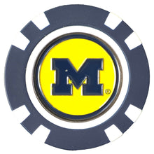 Load image into Gallery viewer, Officially Licensed Michigan Wolverines Poker Chip Ball Marker
