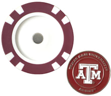 Load image into Gallery viewer, Officially Licensed Texas A&amp;M Aggies Poker Chip Ball Marker
