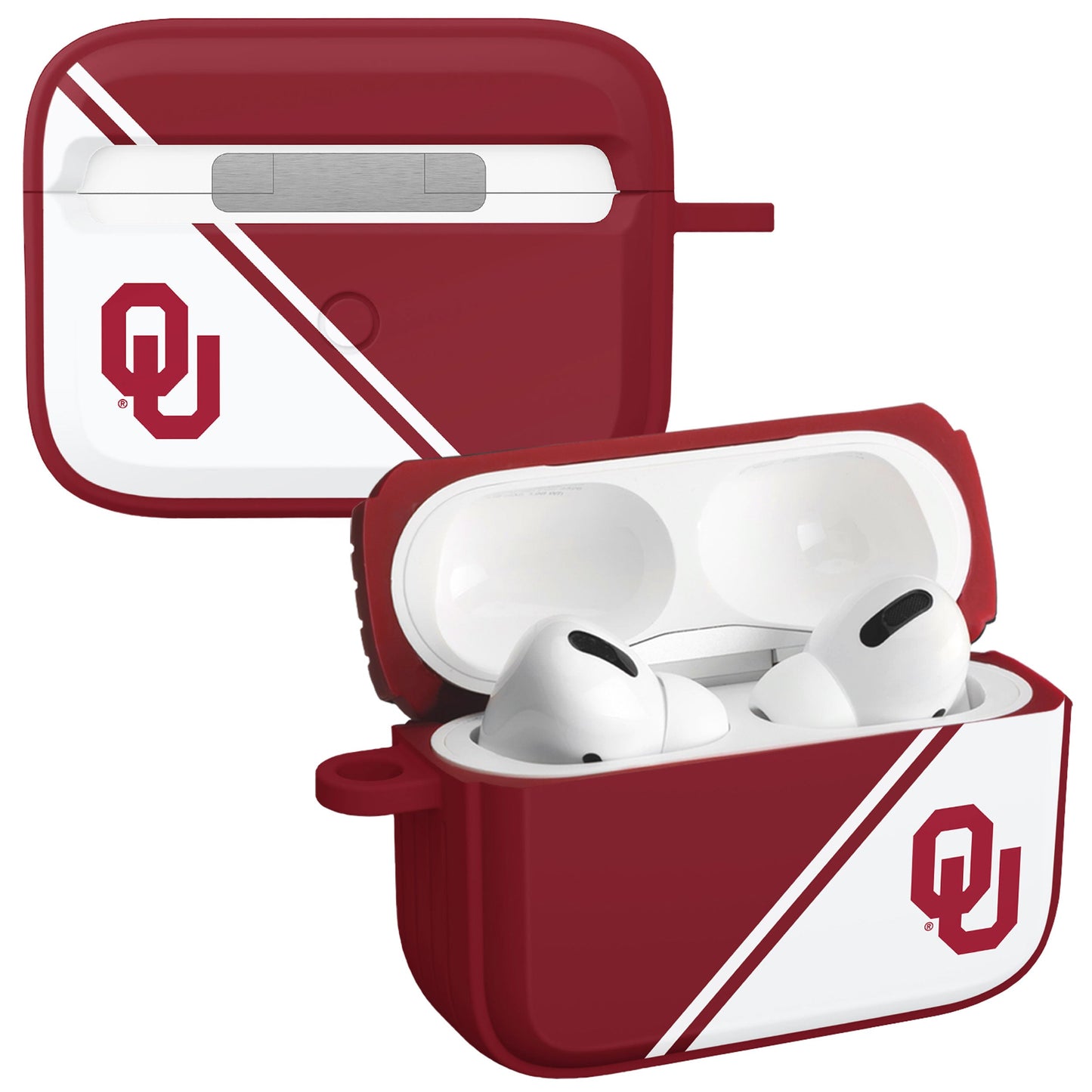 Oklahoma Sooners HDX Champion Series Apple AirPods Pro 1 & 2 Case Cover