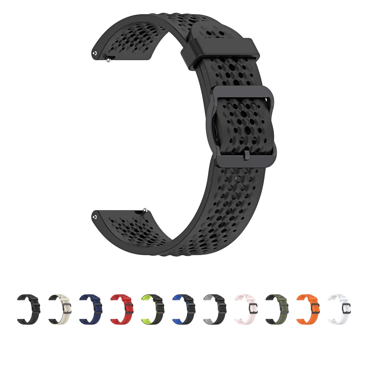 OnePlus Watch Silicone Sport Band with Air Holes, Pin Buckle