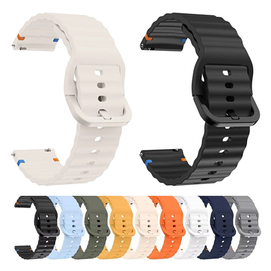 OnePlus Watch Wave-Texture Silicone Band, 11 Colors