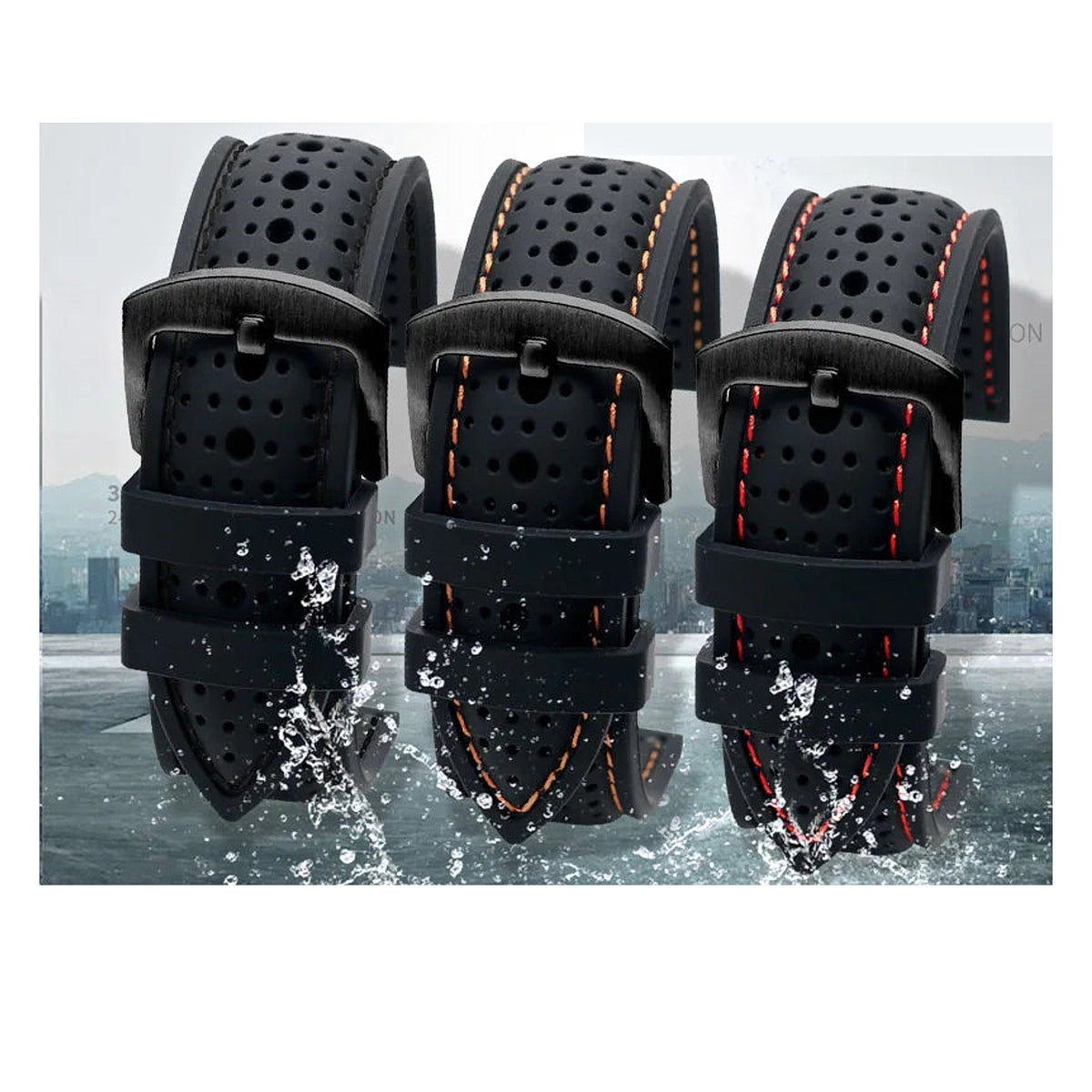 OnePlus Watch Perforated Silicone Band with Contrast Stitching