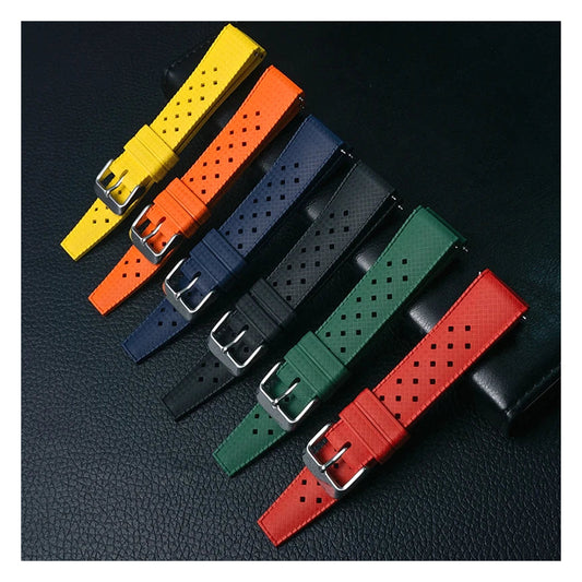 OnePlus Watch FKM Rubber Tropic Band, Perforated, 6 Colors