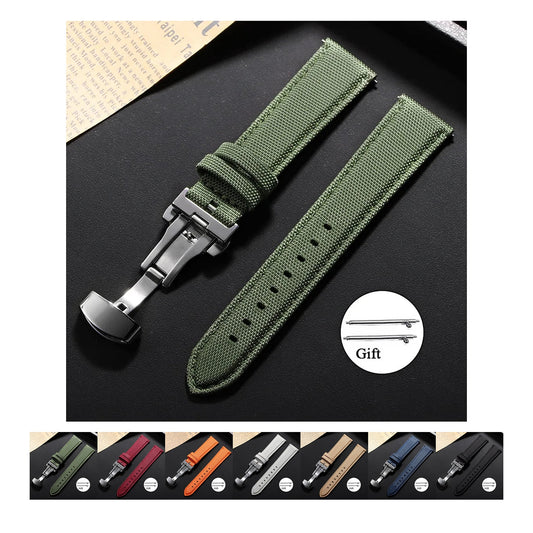 OnePlus Watch Sailcloth Nylon Band with Butterfly Buckle