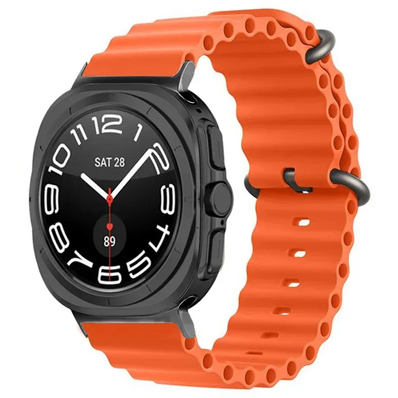 Ocean Silicone Samsung Galaxy 7 Ultra Watch Band 47MM