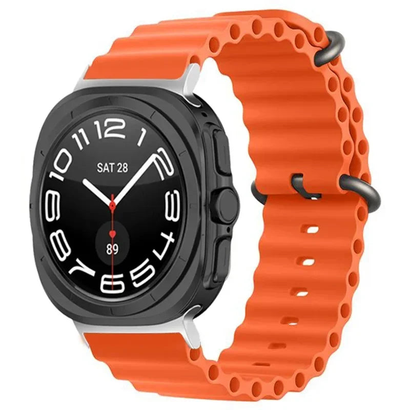 Ocean Silicone Samsung Galaxy 7 Ultra Watch Band 47MM