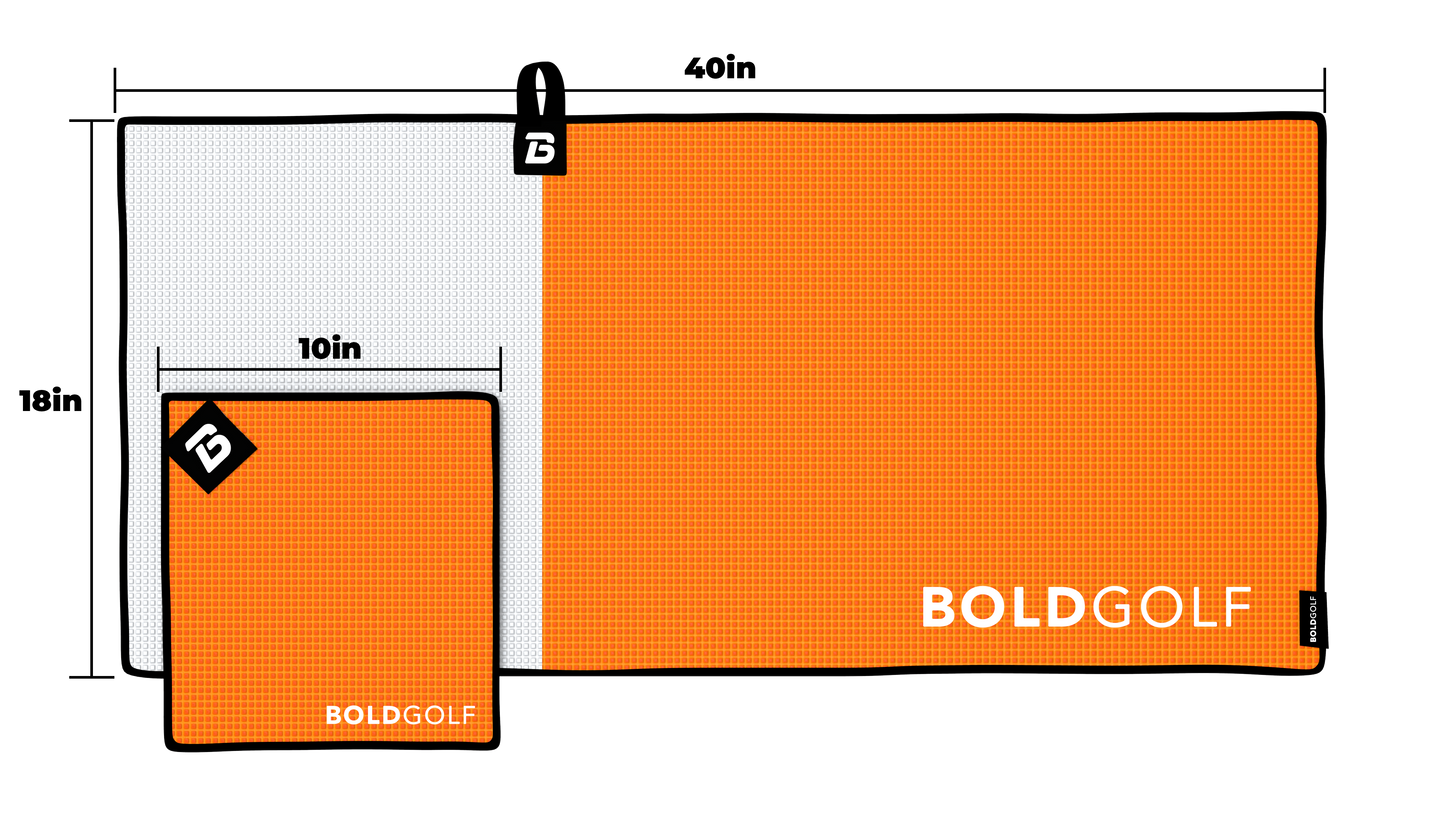 The Classic - Two-Tone Magnetic Golf Towel Set