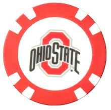 Load image into Gallery viewer, Officially Licensed Ohio State Buckeyes Poker Chip Ball Marker
