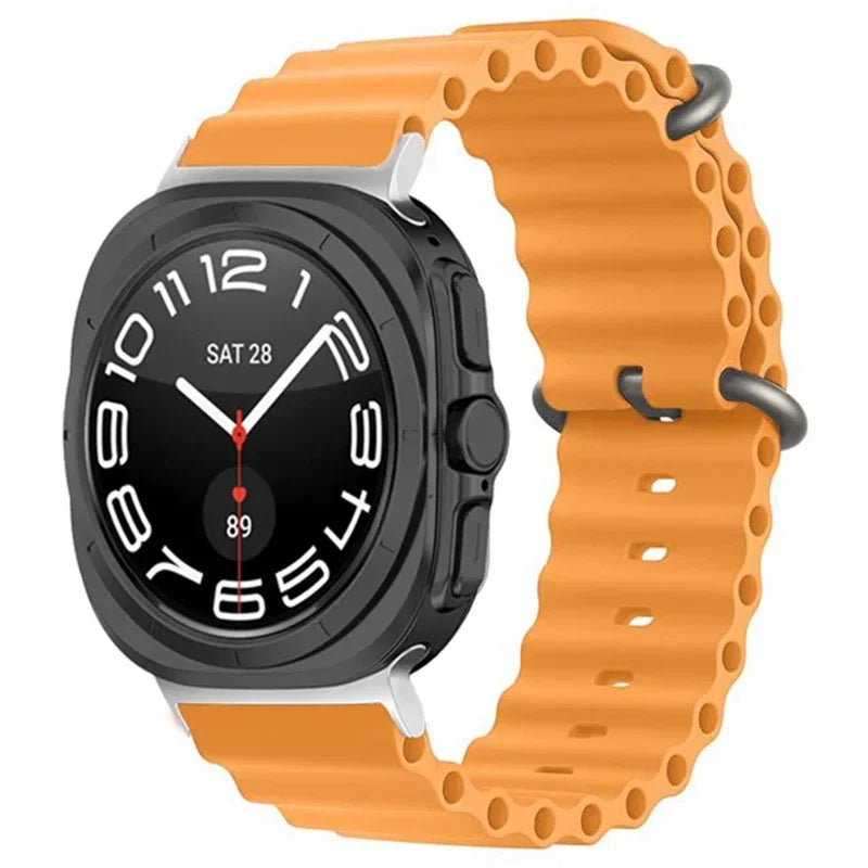 Ocean Silicone Samsung Galaxy 7 Ultra Watch Band 47MM