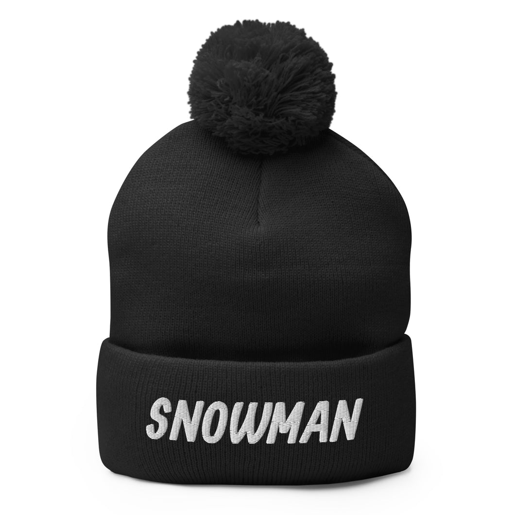 Snowman Pom-Pom Beanie