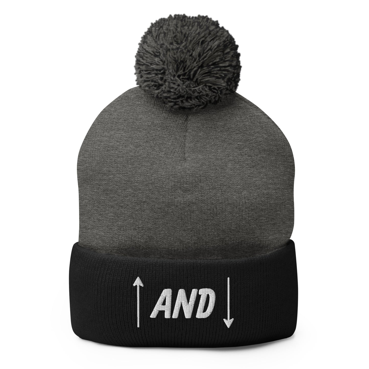 Up and Down Pom-Pom Beanie