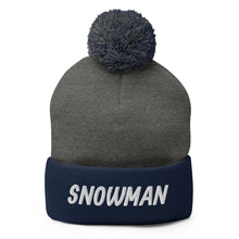 Load image into Gallery viewer, Snowman Pom-Pom Beanie
