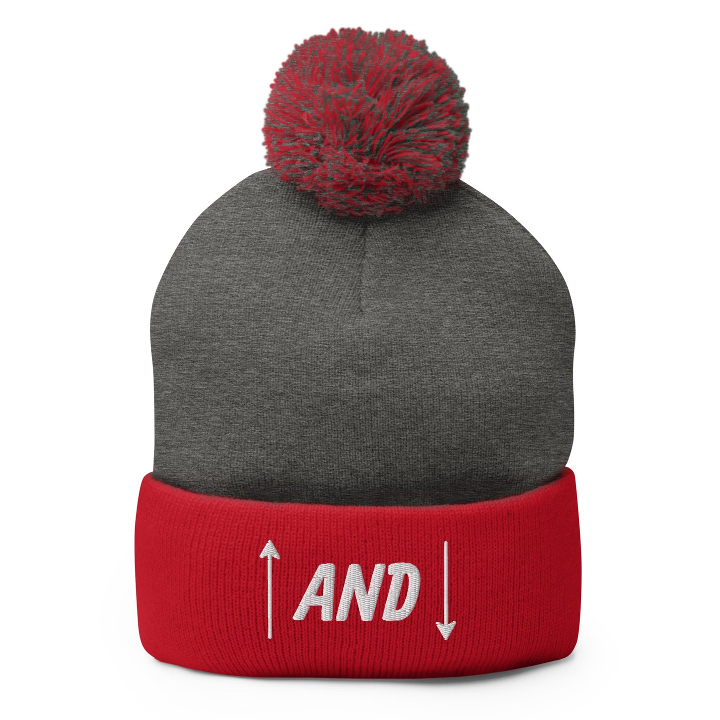Up and Down Pom-Pom Beanie