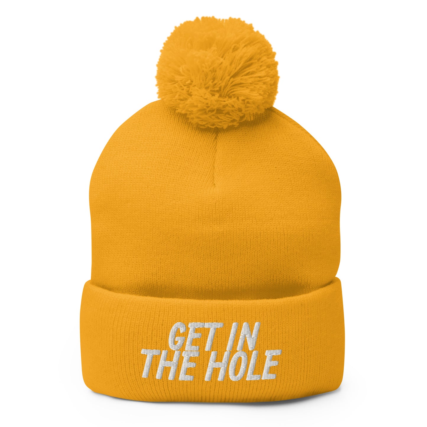 Get in the Hole Pom-Pom Beanie