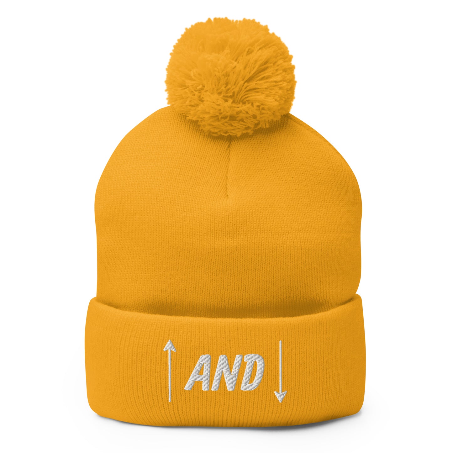 Up and Down Pom-Pom Beanie