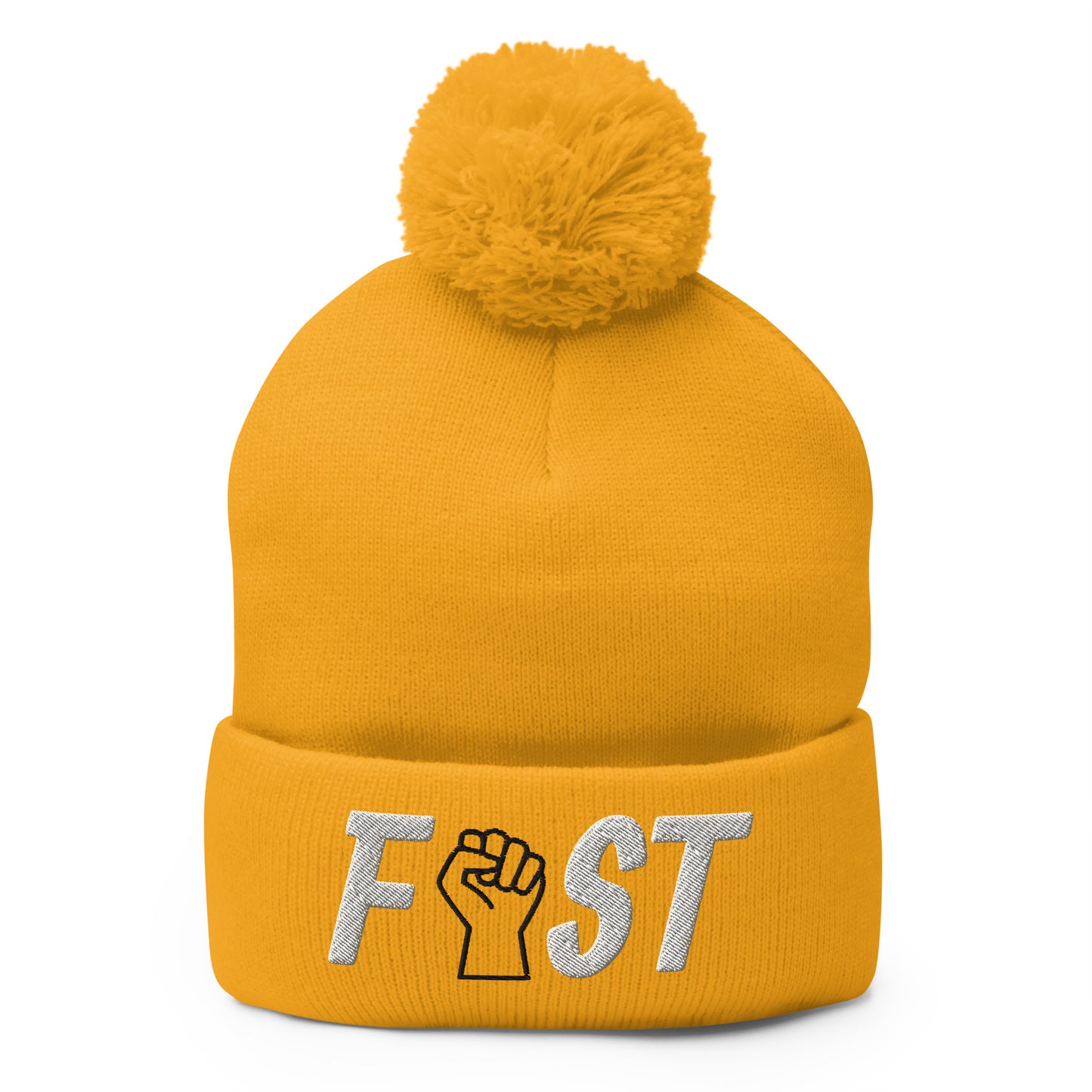 Fist Pom-Pom Beanie
