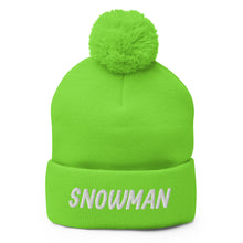 Load image into Gallery viewer, Snowman Pom-Pom Beanie
