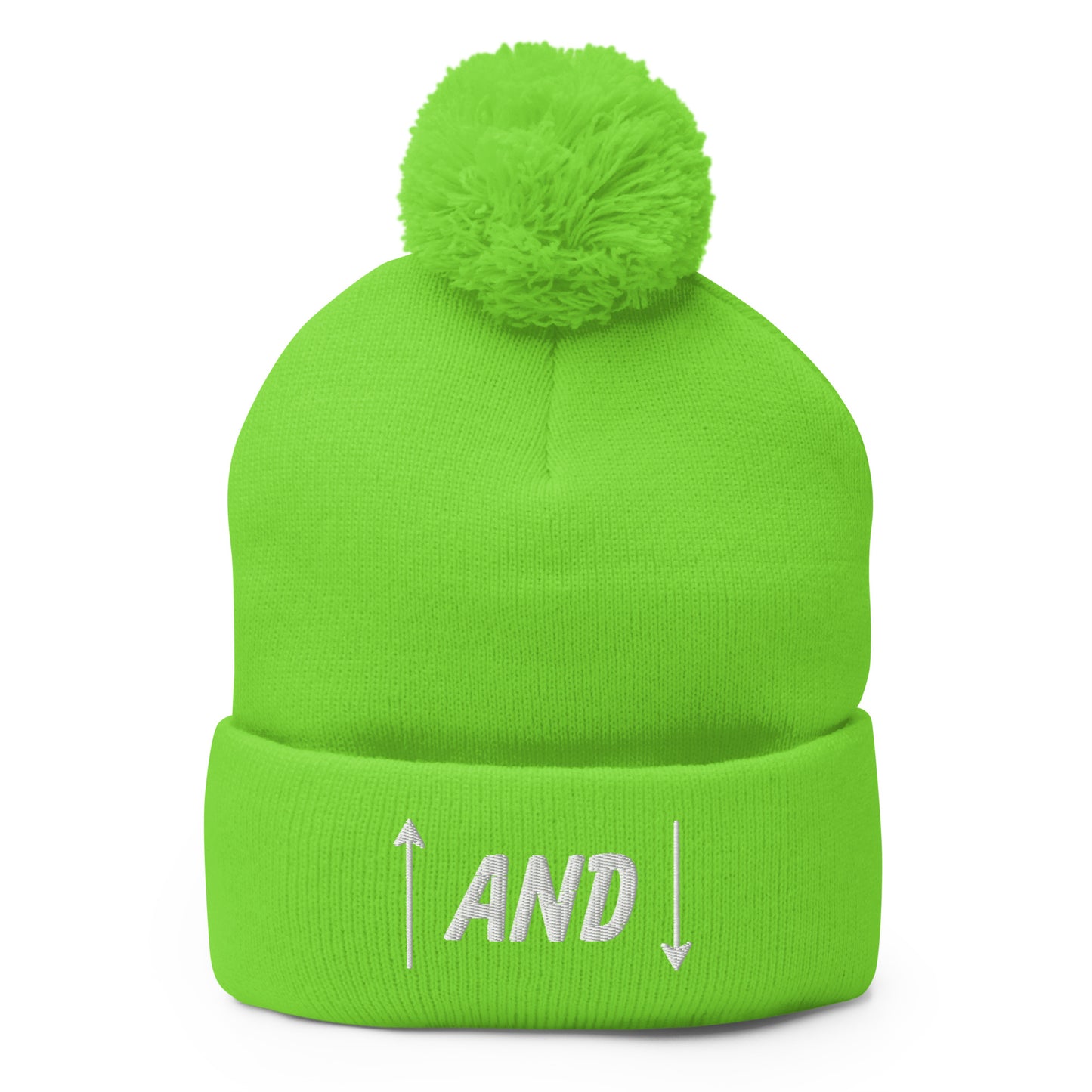 Up and Down Pom-Pom Beanie