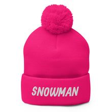 Load image into Gallery viewer, Snowman Pom-Pom Beanie
