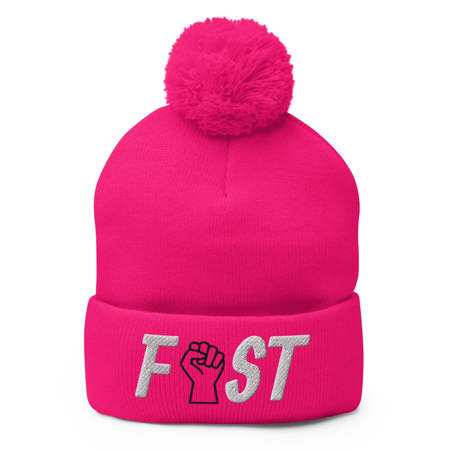 Fist Pom-Pom Beanie