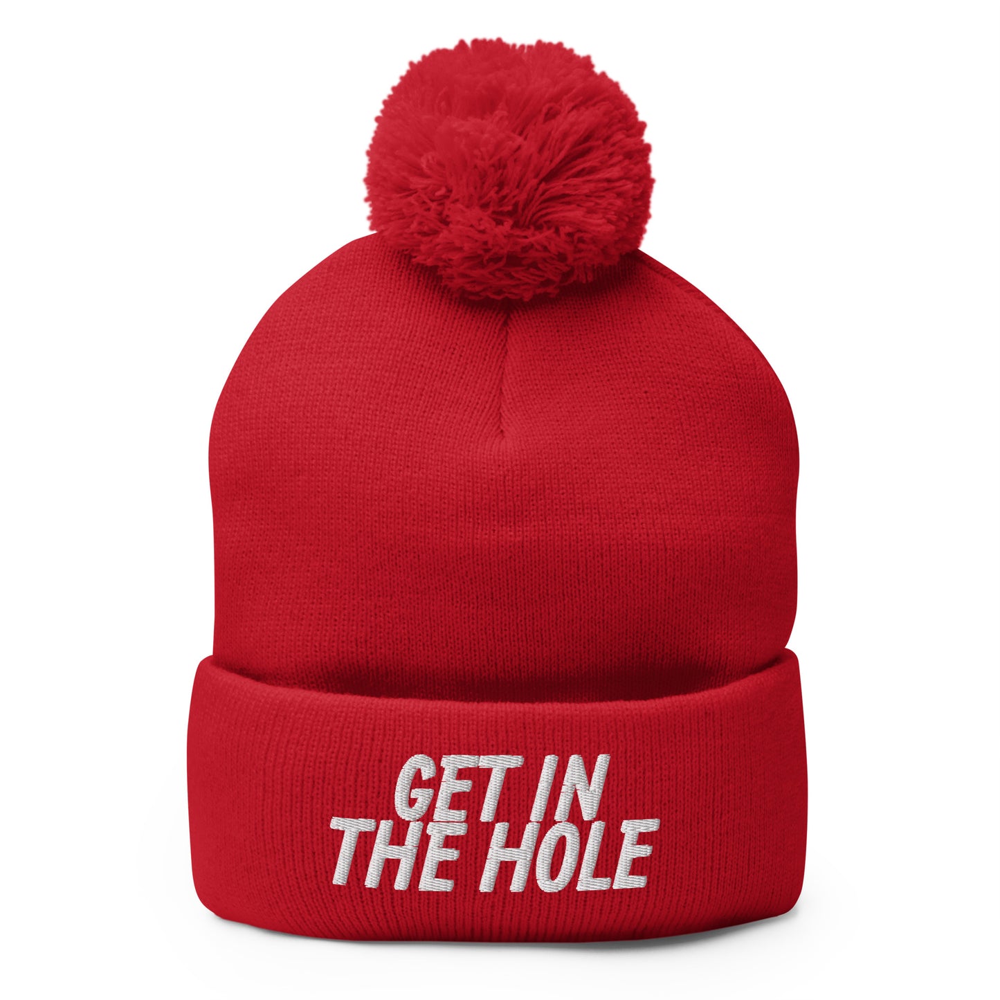 Get in the Hole Pom-Pom Beanie