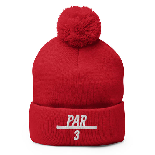 3 Under Par Pom-Pom Beanie