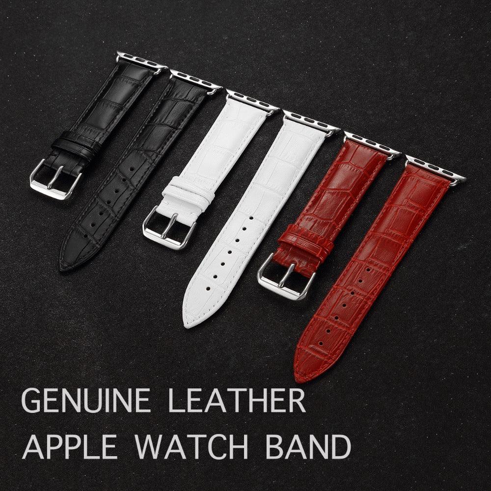 Leather Apple Watch Band Series 11/10/9/8/7/6/5/4/ SE / Ultra 1/2/3