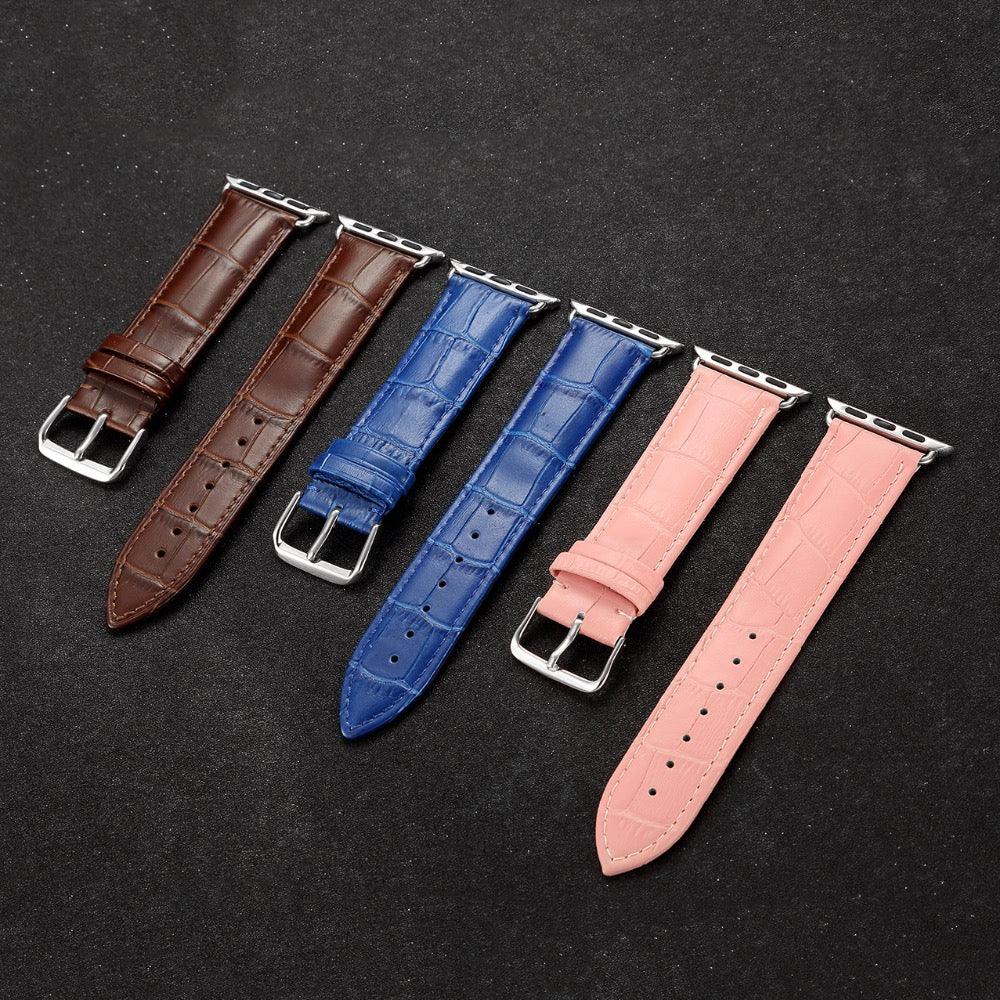 Leather Apple Watch Band Series 11/10/9/8/7/6/5/4/ SE / Ultra 1/2/3